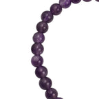 2 Piece Set - Amethyst Stretchable Beads Bracelet (Size - 7.5) 68.400 Ct
