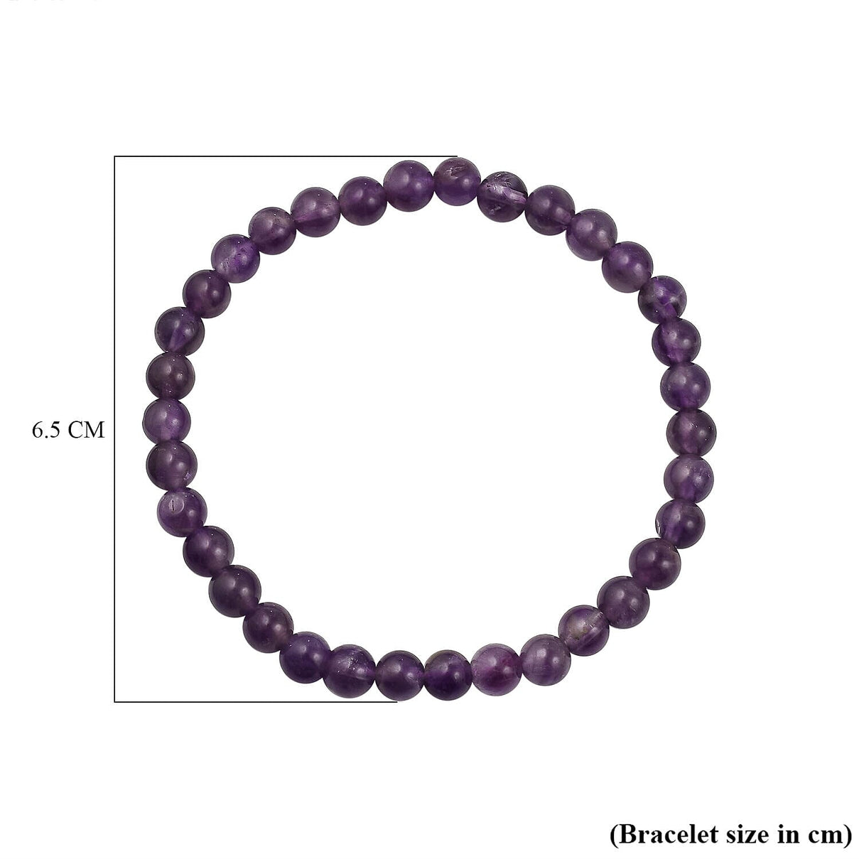 2 Piece Set - Amethyst Stretchable Beads Bracelet (Size - 7.5) 68.400 Ct 4223678 7