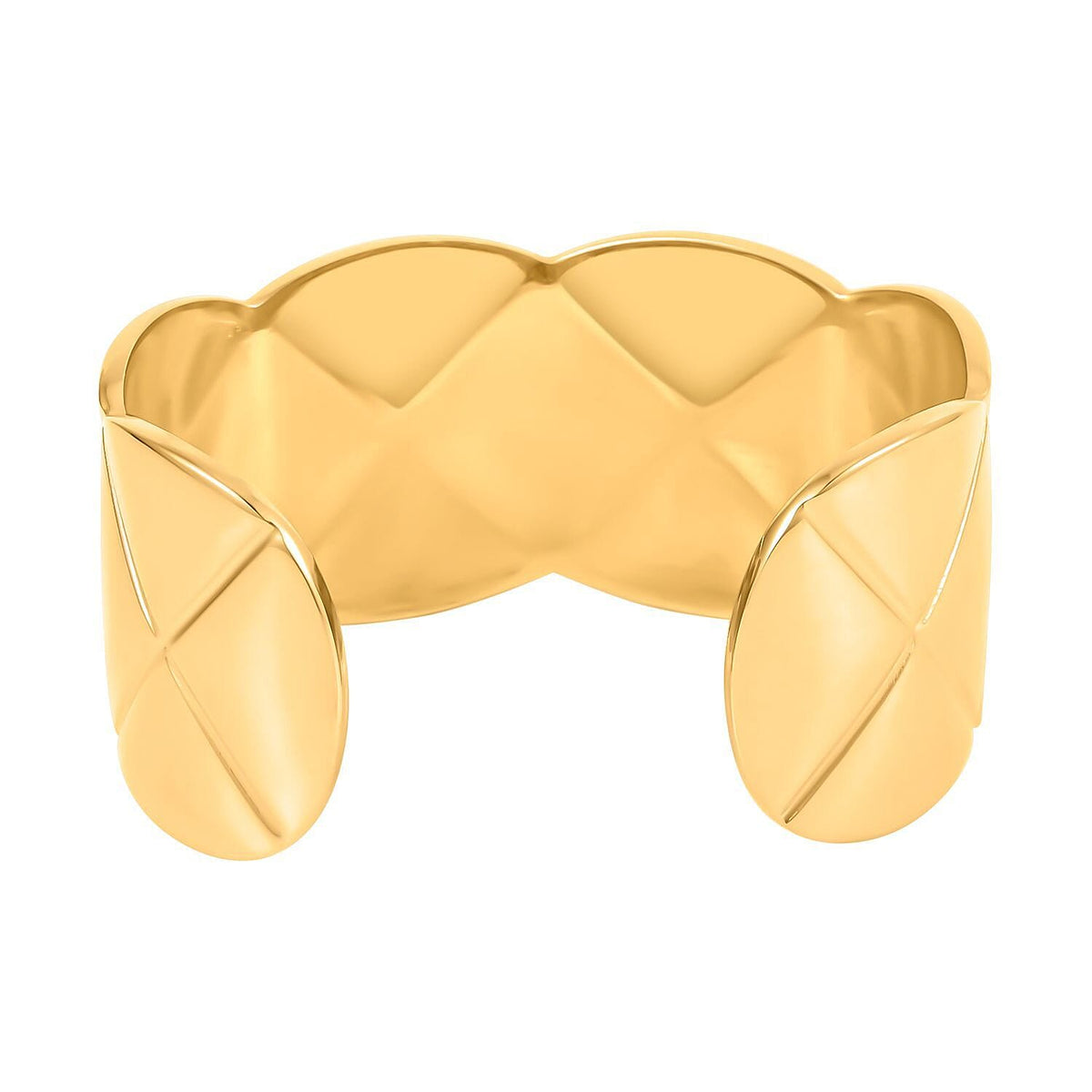 NY Close Out Deal- 2 Piece Designer Inspired Set - Cuff Bangle (Size 7.25) and Earrings 4207363 4