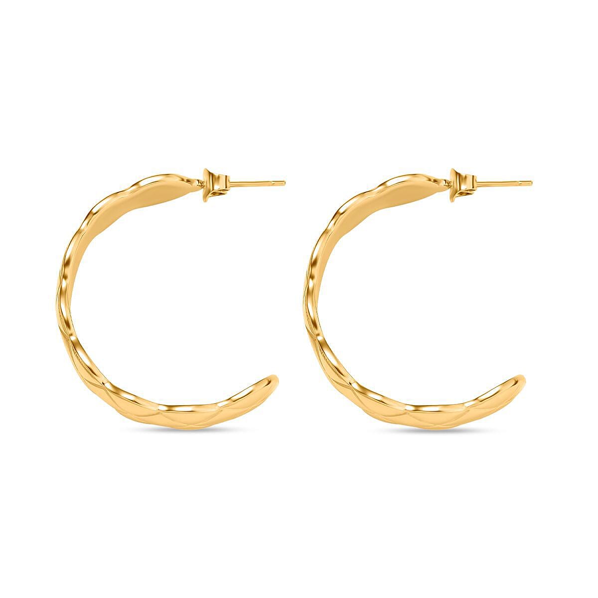 NY Close Out Deal- 2 Piece Designer Inspired Set - Cuff Bangle (Size 7.25) and Earrings 4207363 7