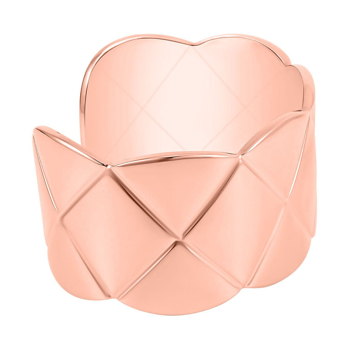 2 Piece Set - Cuff Bangle (Size 7.25) and Earrings in Rose Gold Tone 4207392 3
