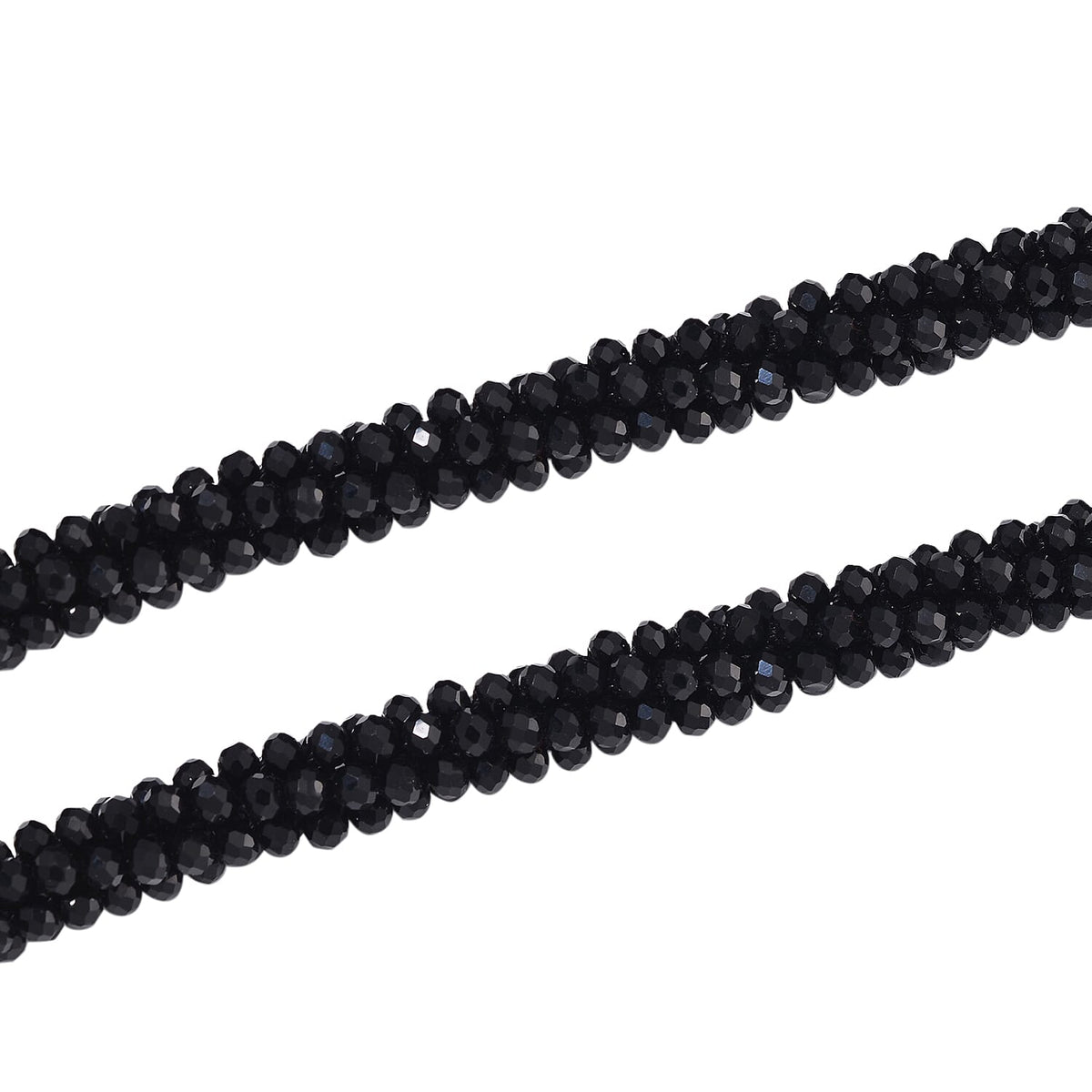 2 Piece Set -  Black  Austrian Crystal Stone Necklace (Size 30) and Bracelet (Size 6.5-7) 4289856 5