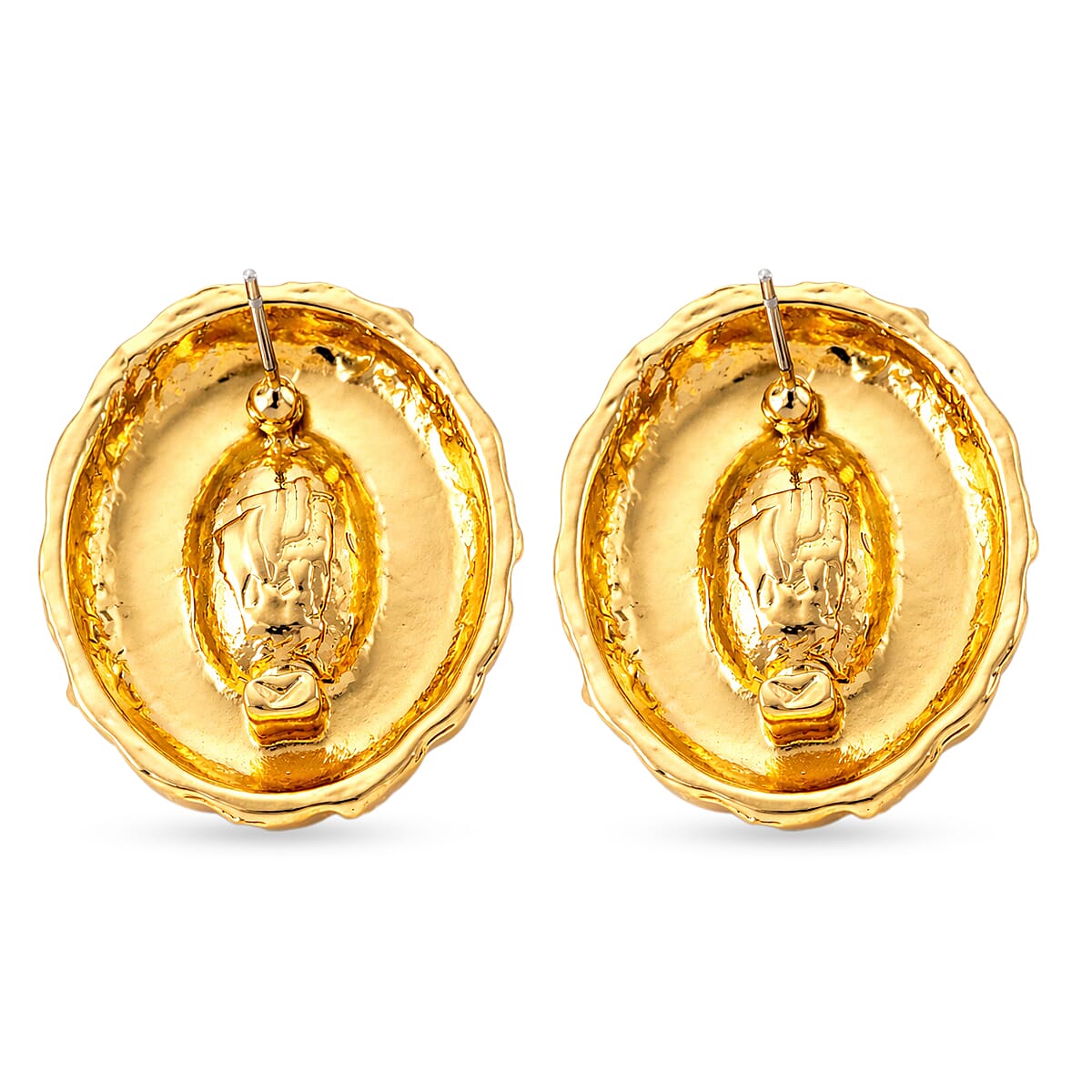 Set of 2 - Blue Crystal Necklace (Size - 20-2 Ext) &amp; Earring with Push Back in Yellow Gold Tone 4444237 9
