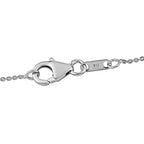 Platinum Overlay Sterling Silver Key Pendant with Chain (Size - 20), Silver Wt. 5.10 Gms