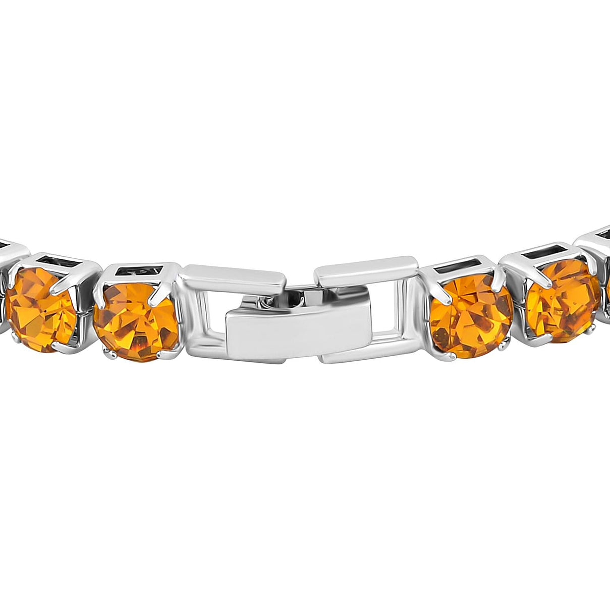 2 Piece Set - Champagne Austrian Crystal Bracelet (Size 7.5 with Bracelet Buddy) 4128244 4