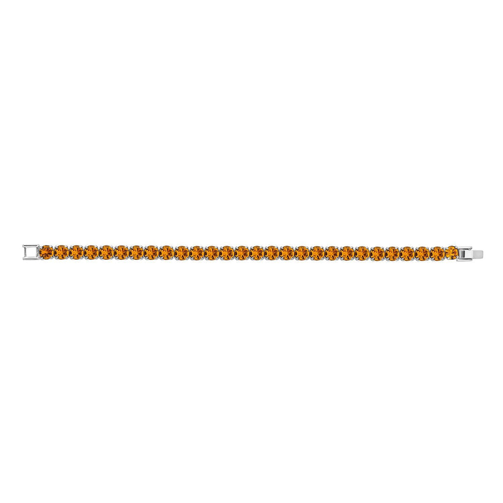 2 Piece Set - Champagne Austrian Crystal Bracelet (Size 7.5 with Bracelet Buddy)