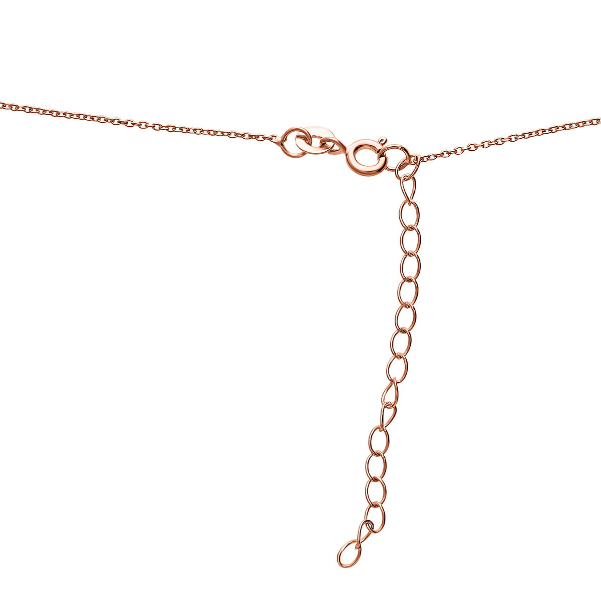 2 Piece Set - D'Joy Champagne Diamond Necklace (Size 21.50) &amp; Push Post Earring in Vermeil Rose Gold Plated Sterling Silver 2.21 Ct, Silver Wt. 14.80 Gms. 4340434 2