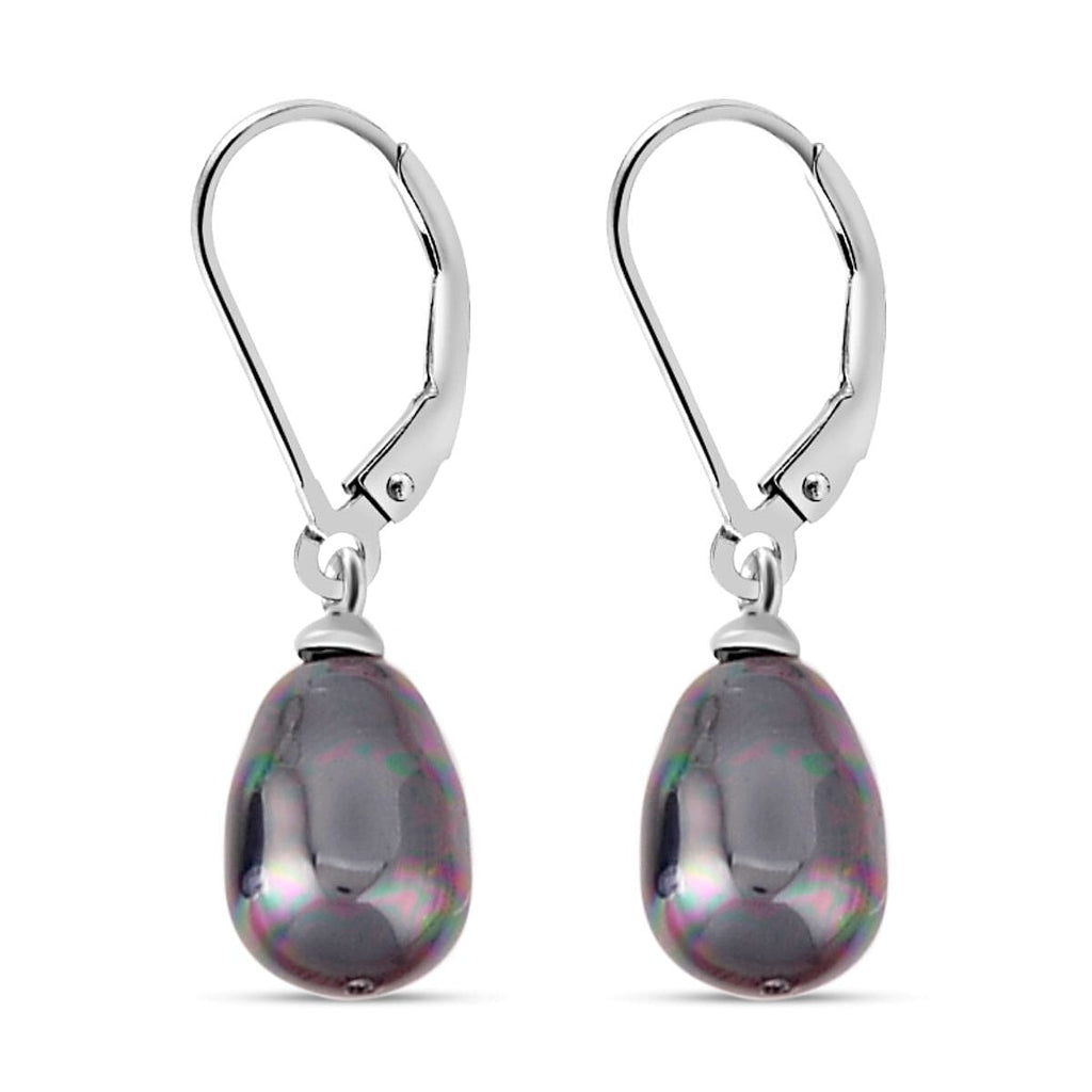 2 Piece Set - Tahiti Colour Shell Pearl Bracelet and Lever Back Earrings