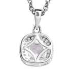 Cubic Zirconia Pendant with Chain in Sterling Silver