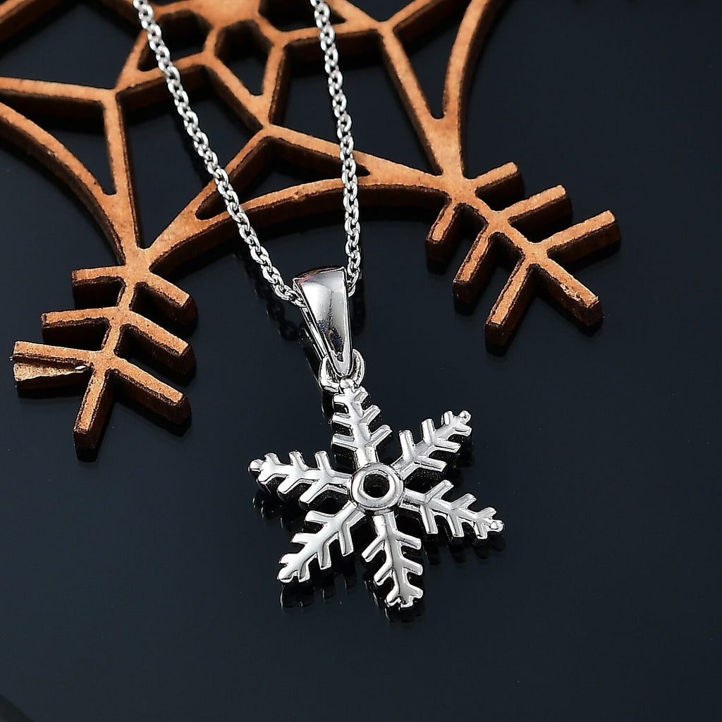 2 Piece Set - Pendant with Chain (Size - 20) in Rhodium Overlay Sterling Silver