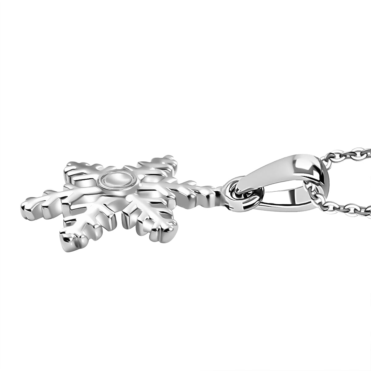 2 Piece Set - Pendant with Chain (Size - 20) in Rhodium Overlay Sterling Silver 4329540 3