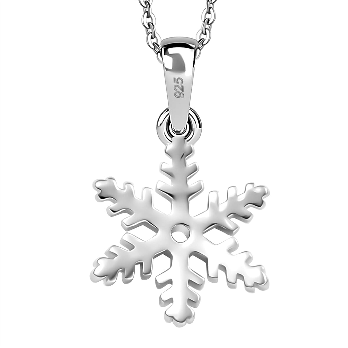 2 Piece Set - Pendant with Chain (Size - 20) in Rhodium Overlay Sterling Silver 4329540 4