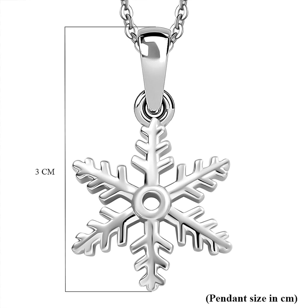 2 Piece Set - Pendant with Chain (Size - 20) in Rhodium Overlay Sterling Silver