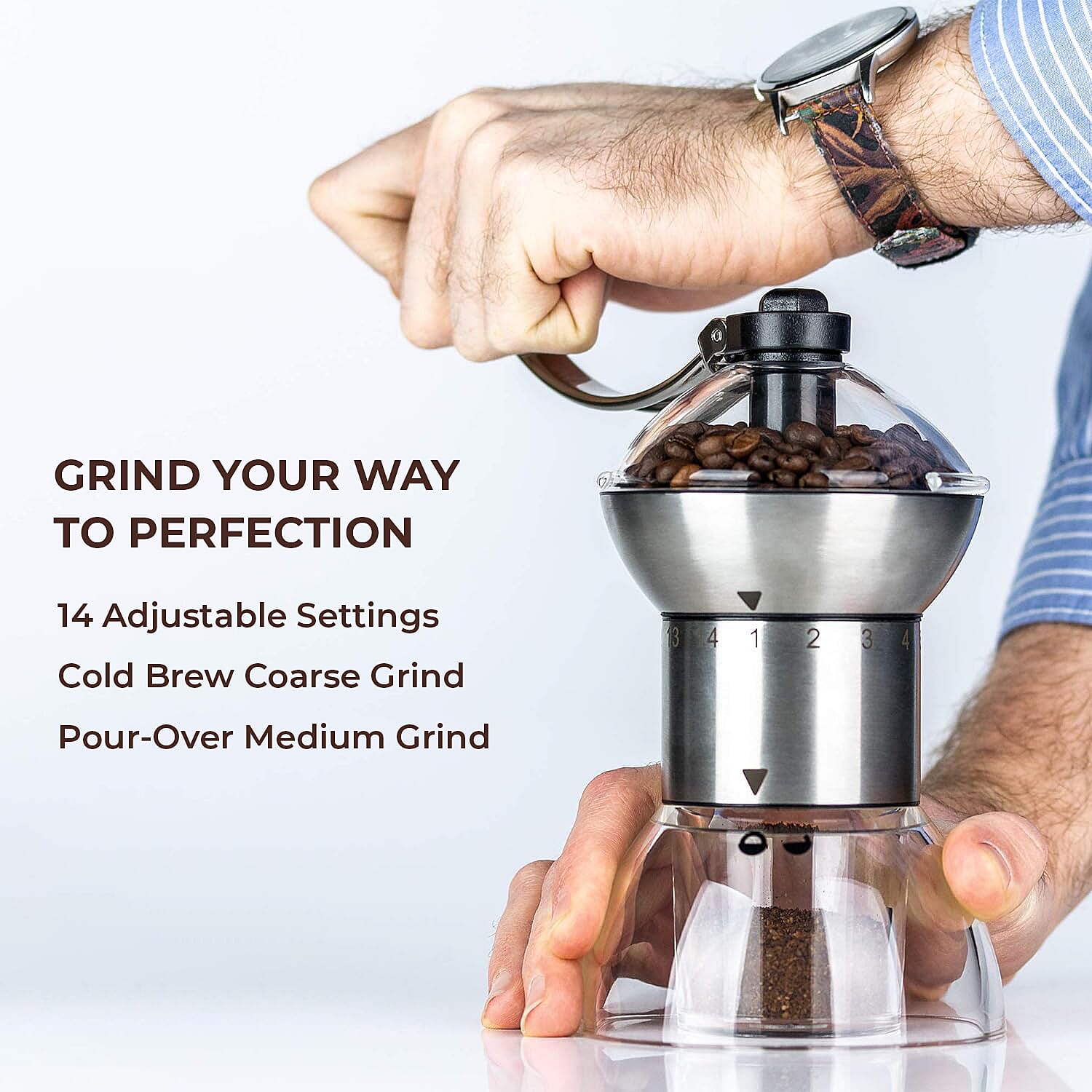 2 Piece Set - Espresso Maker 9 Cup and Adjustable Grinder 7594315 3