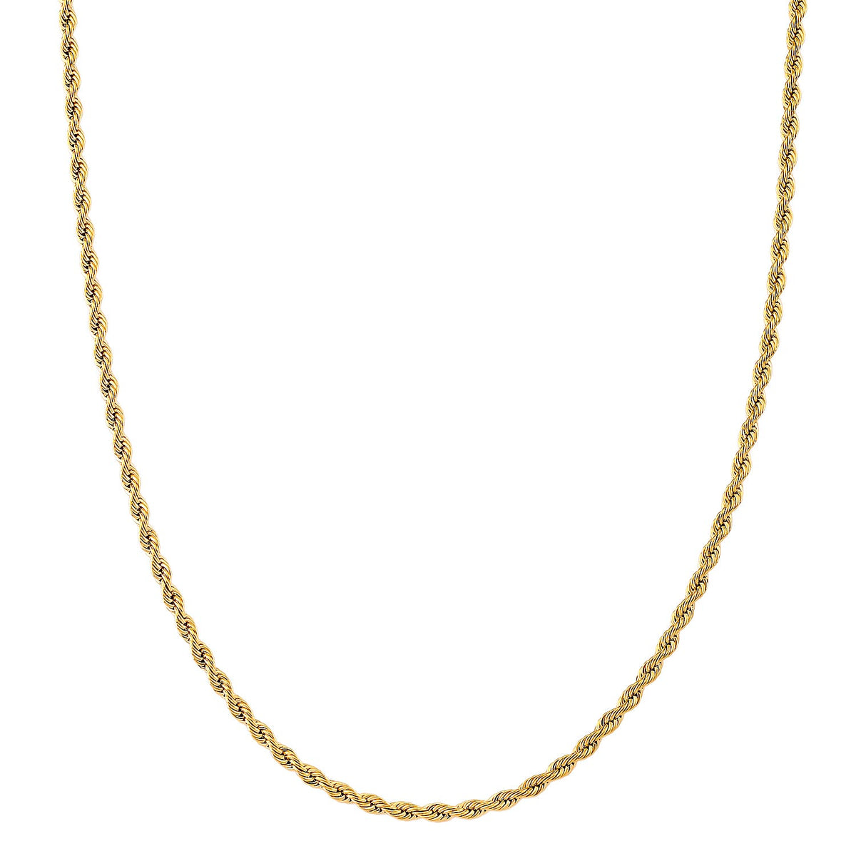 Set of 2 - Rope Chain Bracelet (Size - 8.5+2 Ext) &amp; Necklace (Size - 24) V32514774 3