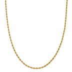 Set of 2 - Rope Chain Bracelet (Size - 8.5-2 Ext) & Necklace (Size - 24)