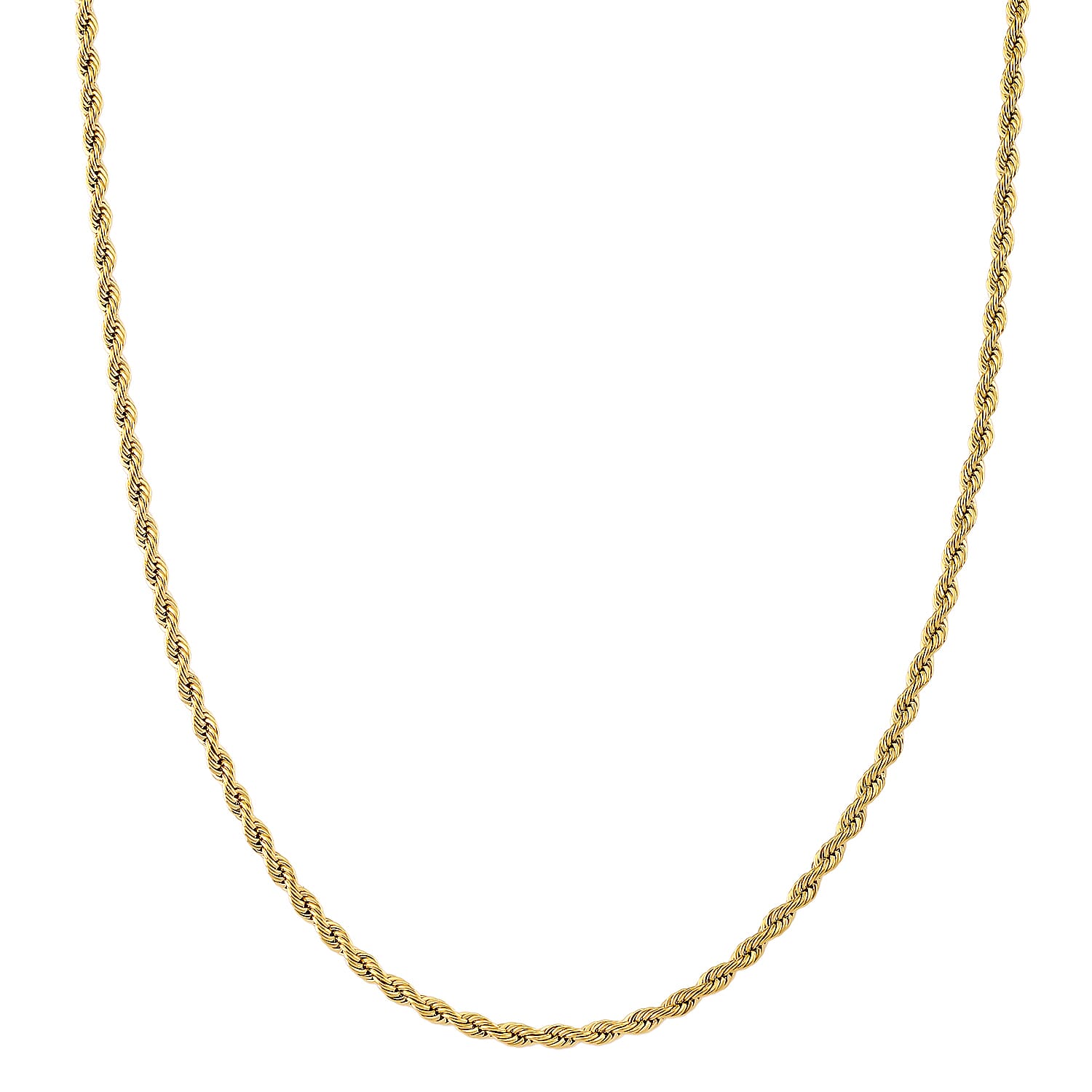 Set of 2 - Rope Chain Bracelet (Size - 8.5+2 Ext) &amp; Necklace (Size - 24) V32514774 3
