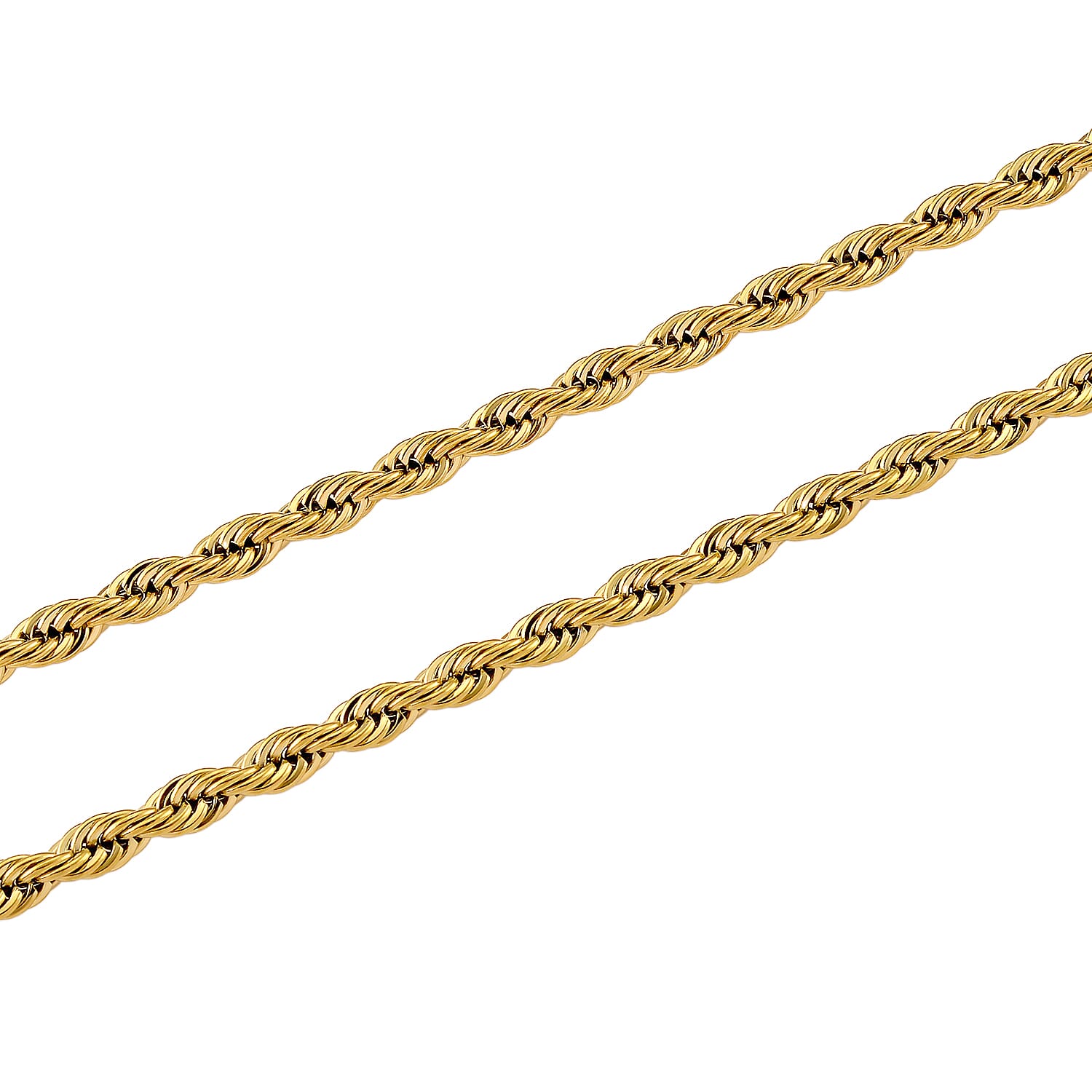 Set of 2 - Rope Chain Bracelet (Size - 8.5+2 Ext) &amp; Necklace (Size - 24) V32514774 4