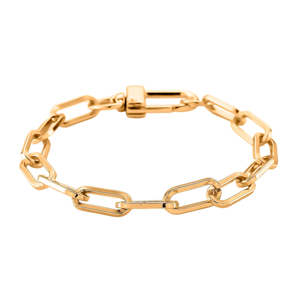 2 Piece Set - Chain Link Necklace (Size 30) & Bracelet (Size 8) in Yellow Gold Plated