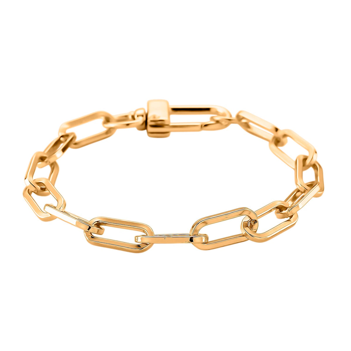 2 Piece Set - Chain Link Necklace (Size 30) &amp; Bracelet (Size 8) in Yellow Gold Plated 4423747 7