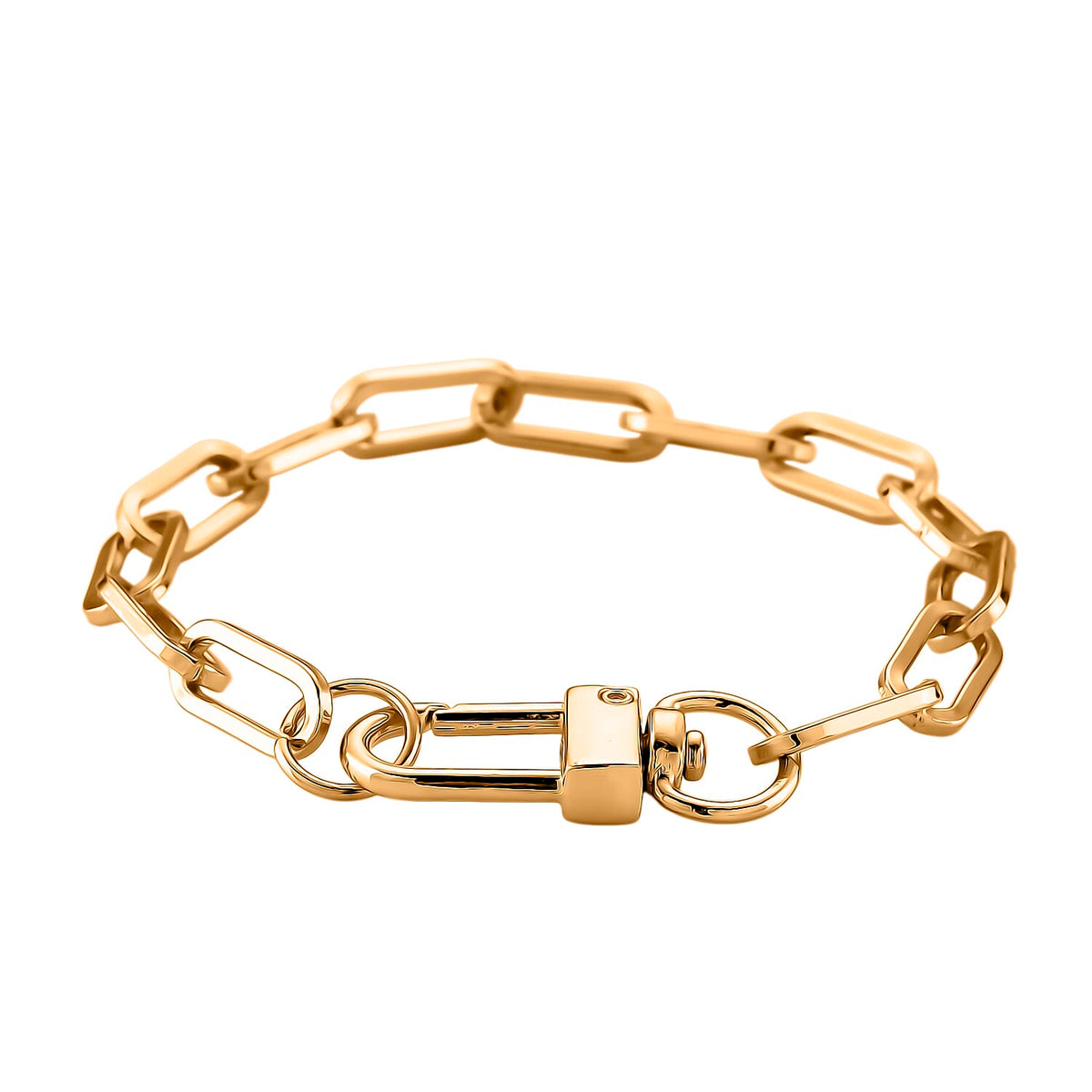 2 Piece Set - Chain Link Necklace (Size 30) &amp; Bracelet (Size 8) in Yellow Gold Plated 4423747 8