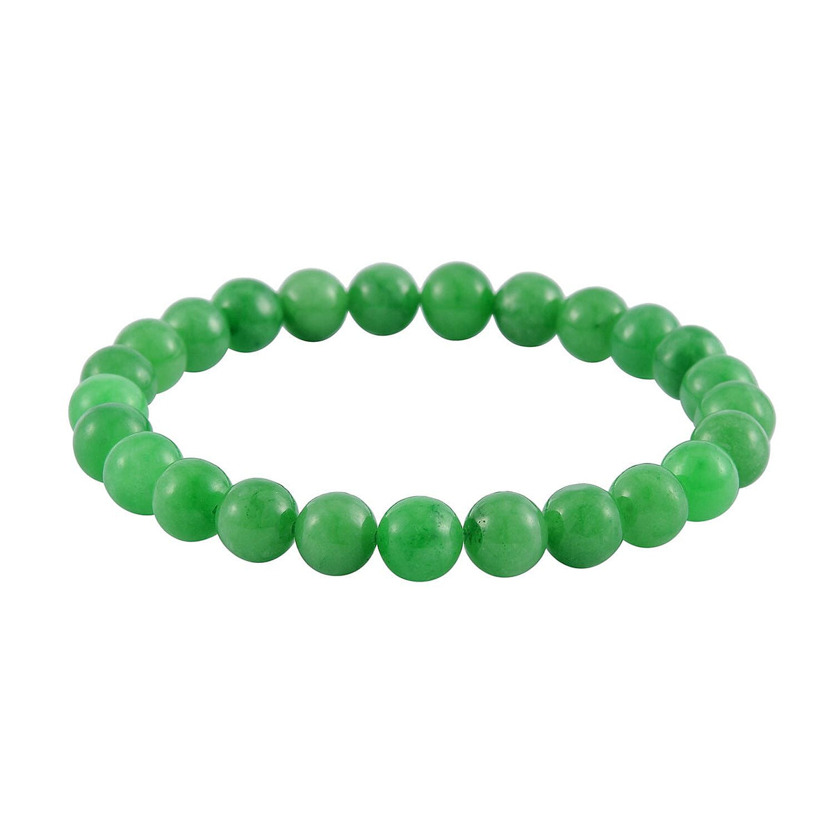 2 Piece Set - Rare Green Jade Ball Point Pen and Stretchable Bracelet (Size 6.5-7) 4239556 3