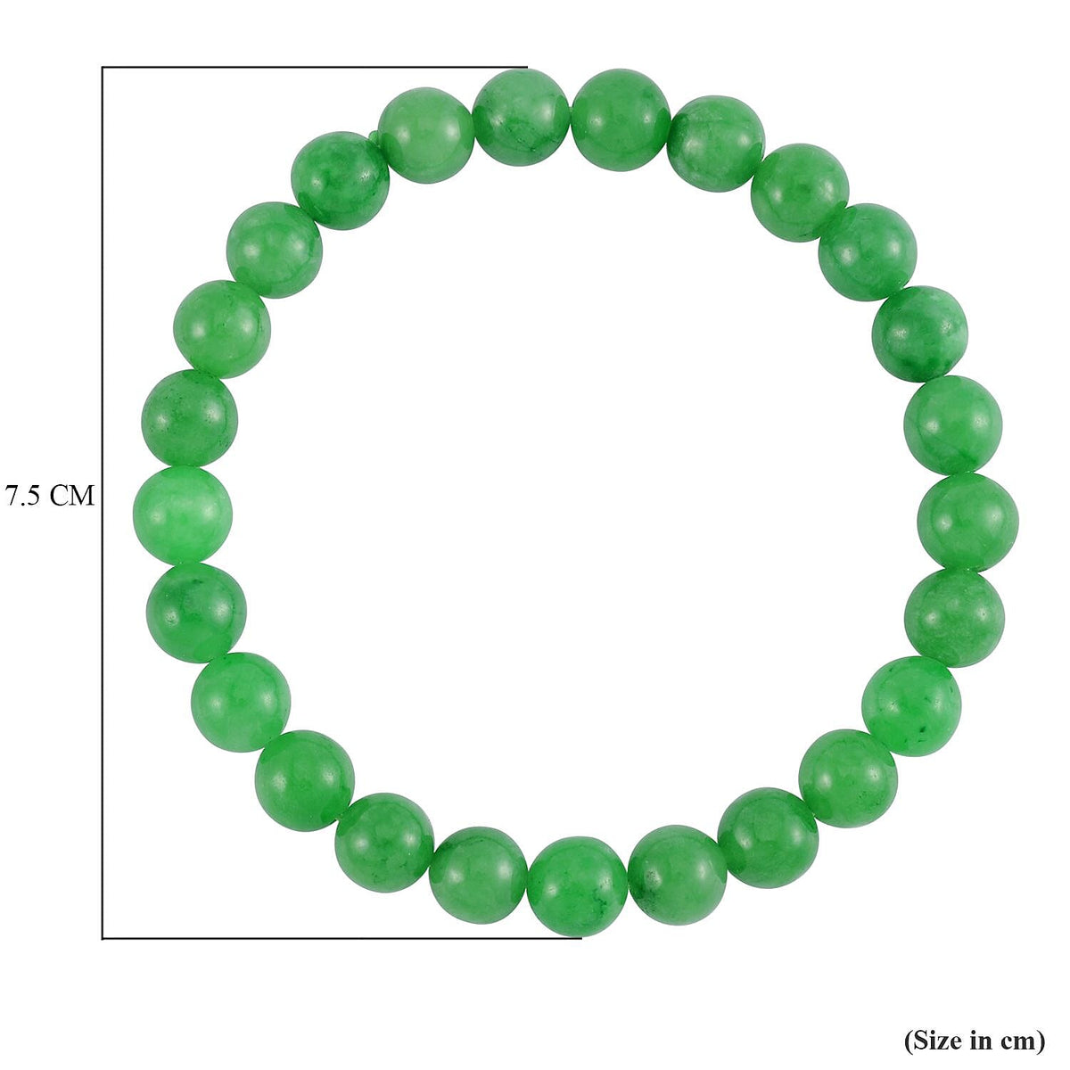 2 Piece Set - Rare Green Jade Ball Point Pen and Stretchable Bracelet (Size 6.5-7) 4239556 4