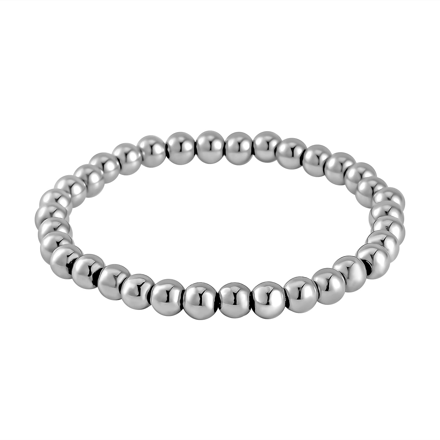 2 Piece Set - Hematite &amp; White Shell Pearl Necklace (Size 19.5) and Adjustable Bracelet (Size 7.25) 4172877 4