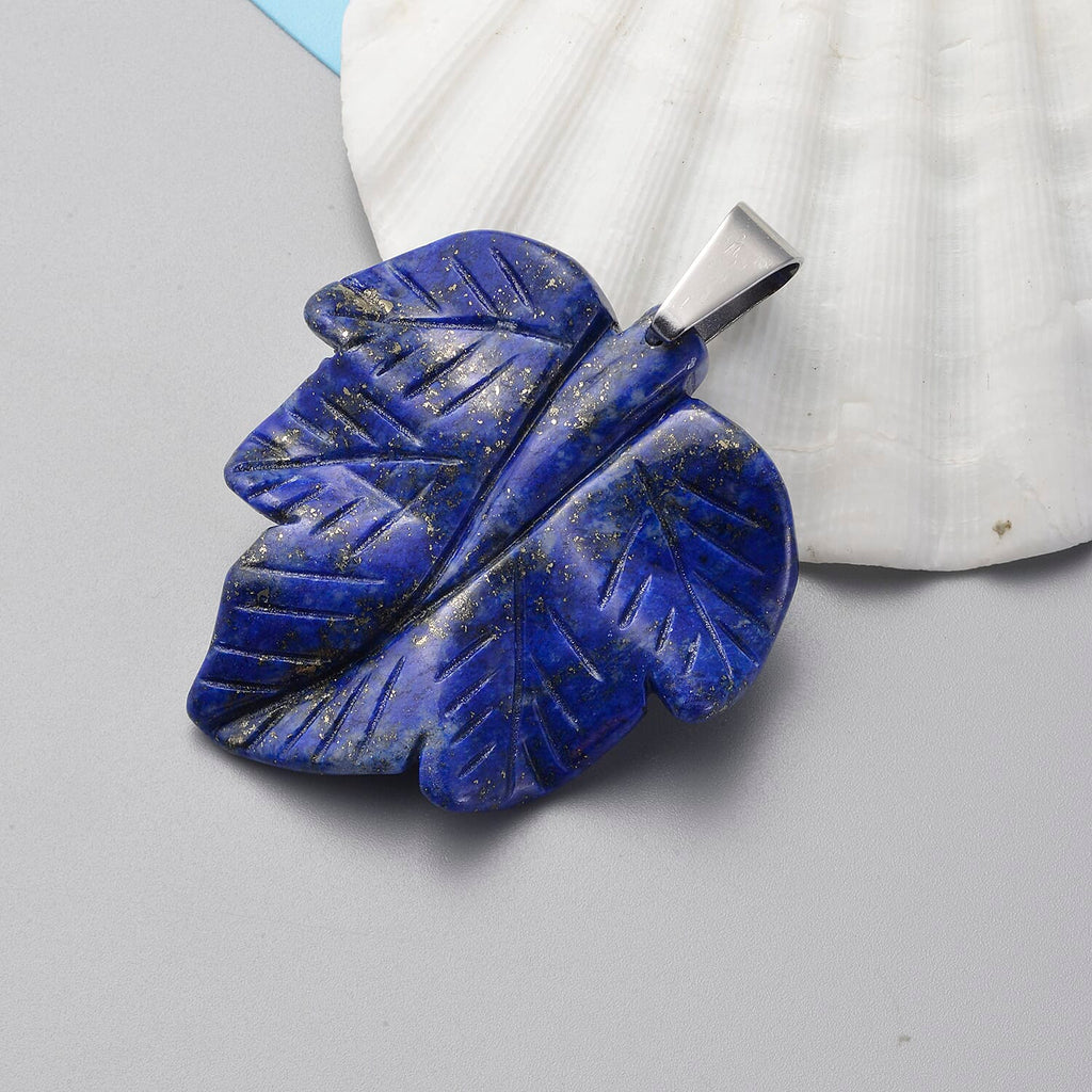 2 Piece Set -  Lapis Lazuli Pendant and NecklaceE 198.00ct  198.000  Ct.