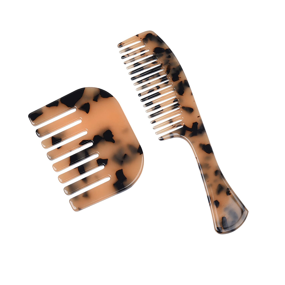 Â 2 Piece Set - Leopard Pattern Acetic Acid Comb 3858891 0