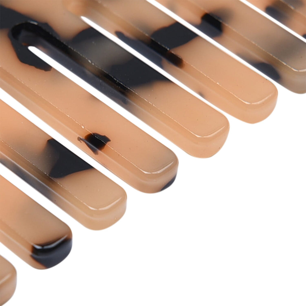 2 Piece Set - Leopard Pattern Acetic Acid Comb