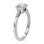 2 Piece Set - Moissanite Ring and Pendant with Chain (Size 20) in Platinum Overlay Sterling Silver 3.00 Ct,