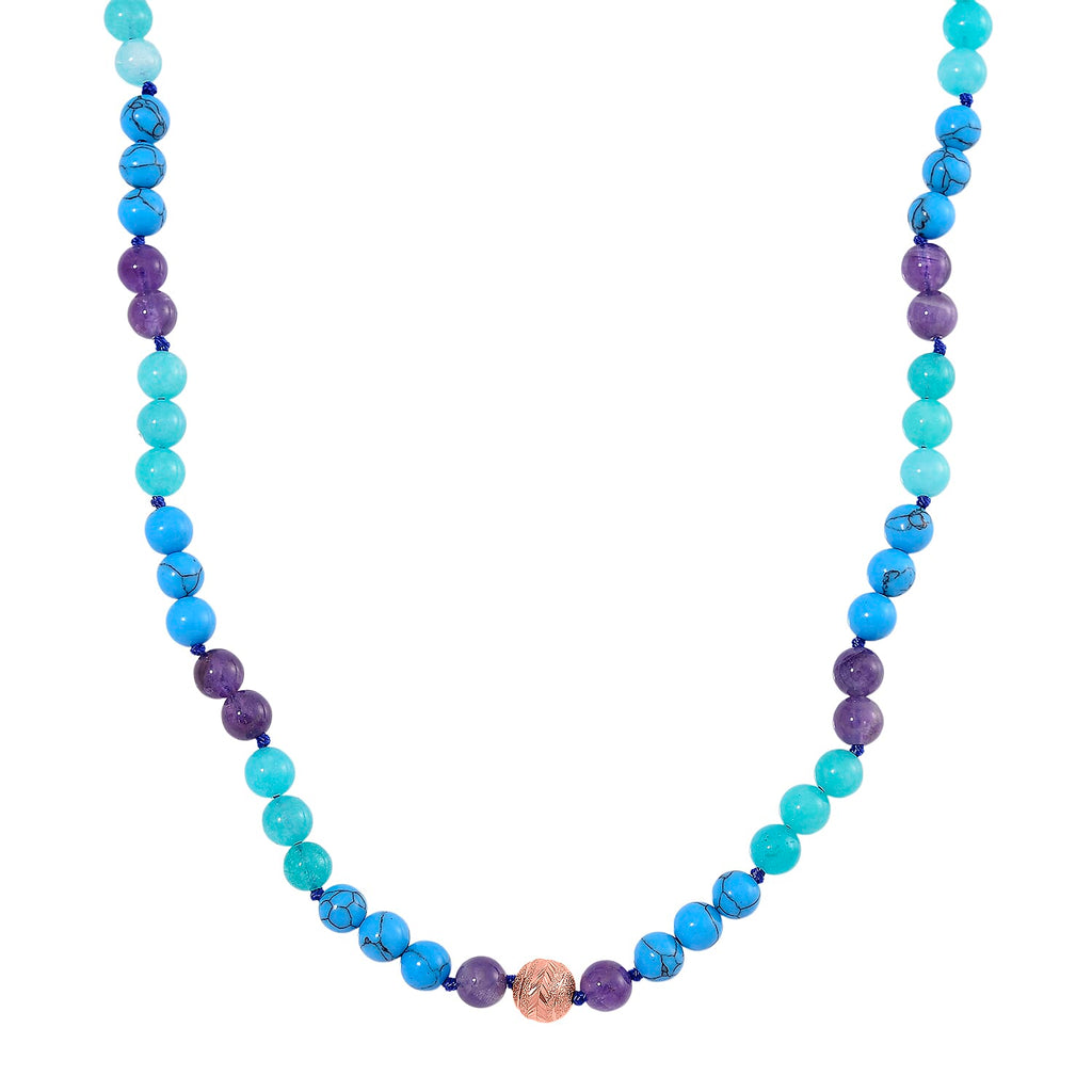 2 Piece Set - Multi Gemstones Necklace (Size 18-2Ext.) and Strechable Bracelet 250.00 Ct.