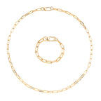 Chunky Paperclip Necklace (Size 30) & Bracelet (Size 8)