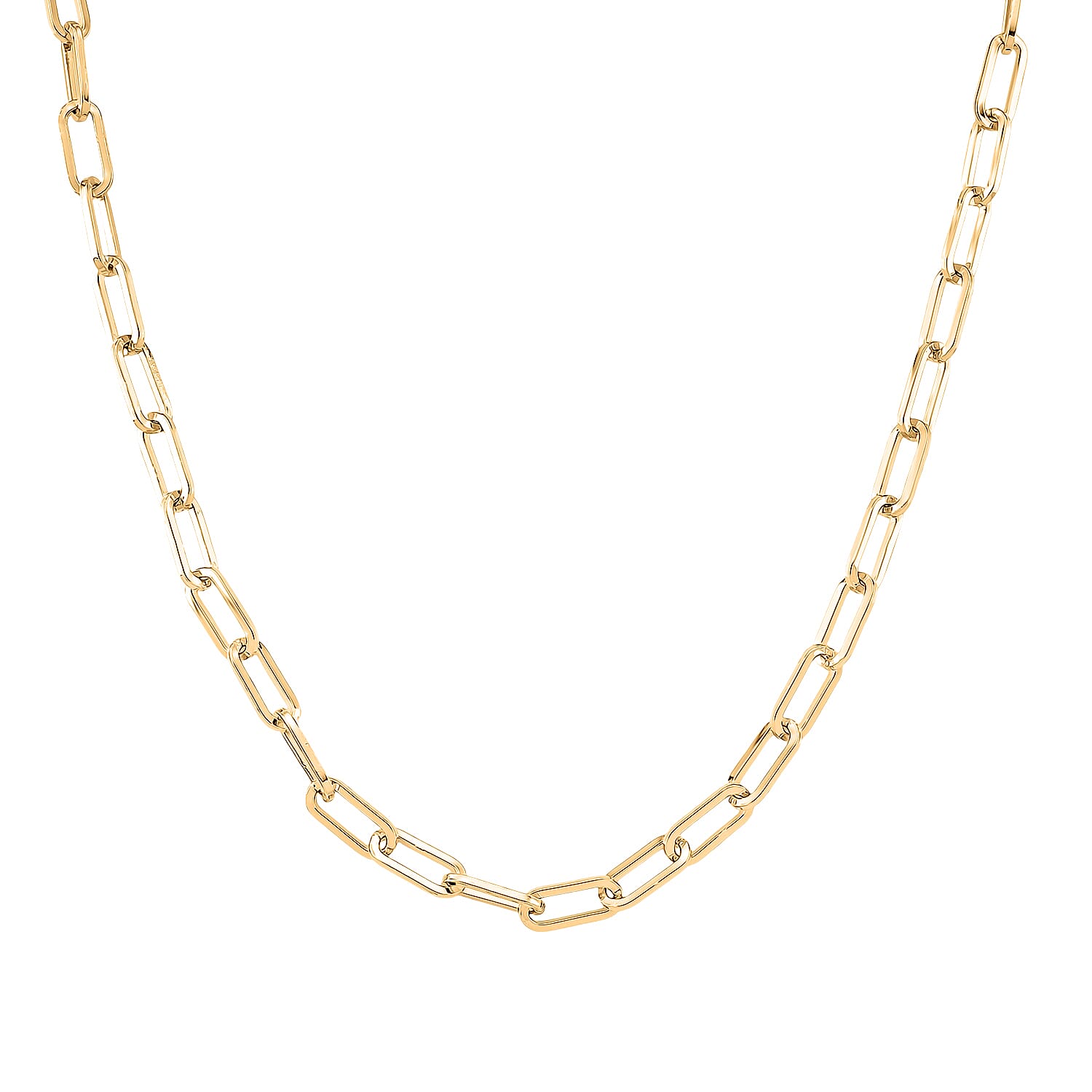 2 Piece Set - 7MM Paperclip Necklace (Size 30) and Bracelet (Size 8) with Fancy Clasp 4396218 3