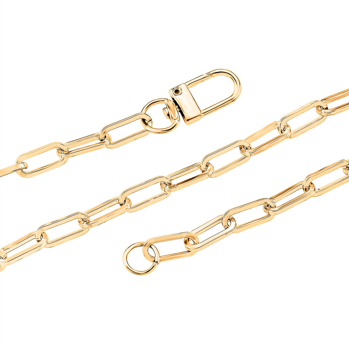 2 Piece Set - 7MM Paperclip Necklace (Size 30) and Bracelet (Size 8) with Fancy Clasp 4396218 5