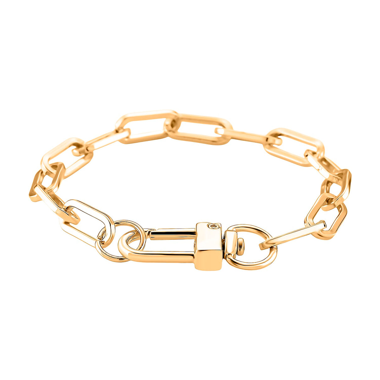 2 Piece Set - 7MM Paperclip Necklace (Size 30) and Bracelet (Size 8) with Fancy Clasp 4396218 8