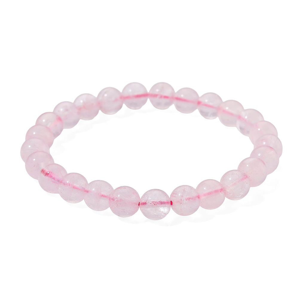 Natural Rose Quartz Set Of Sphere With Stand & Bracelet (Size 7.5 Strechable) 736.00 Ct.