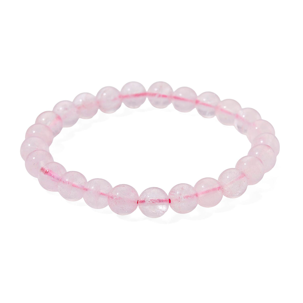 Natural Rose Quartz Set Of Sphere With Stand &amp; Bracelet (Size 7.5 Strechable) 736.00 Ct. 4403896 6