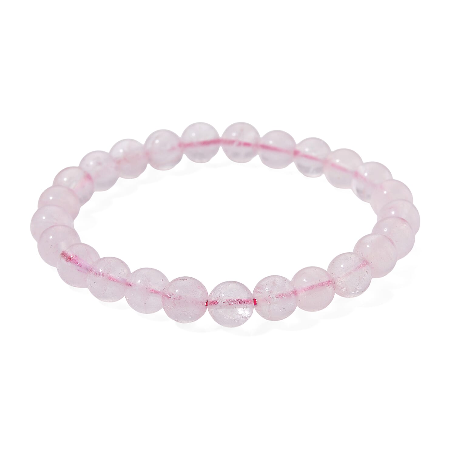 Natural Rose Quartz Set Of Sphere With Stand &amp; Bracelet (Size 7.5 Strechable) 736.00 Ct. 4403896 6