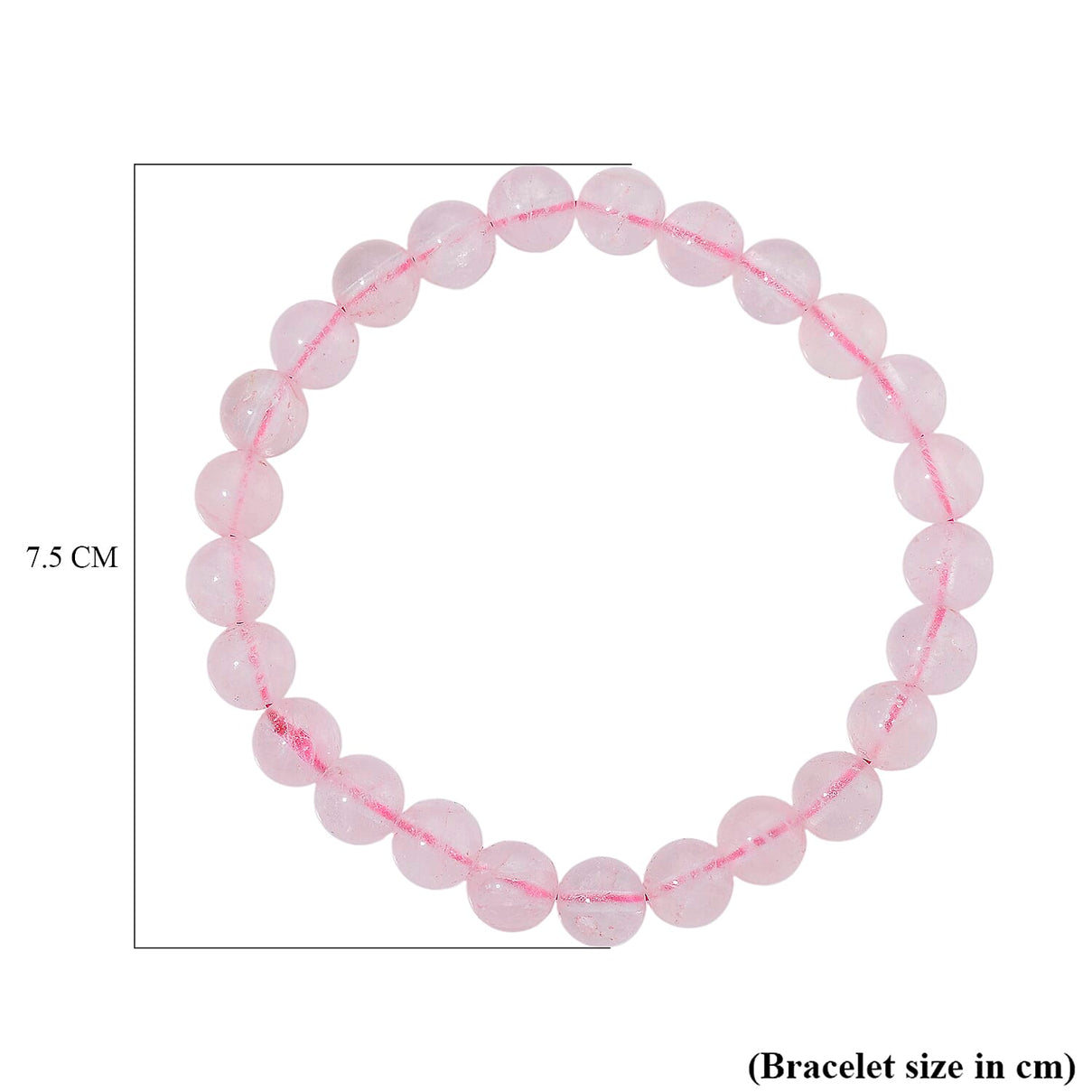 Natural Rose Quartz Set Of Sphere With Stand &amp; Bracelet (Size 7.5 Strechable) 736.00 Ct. 4403896 7
