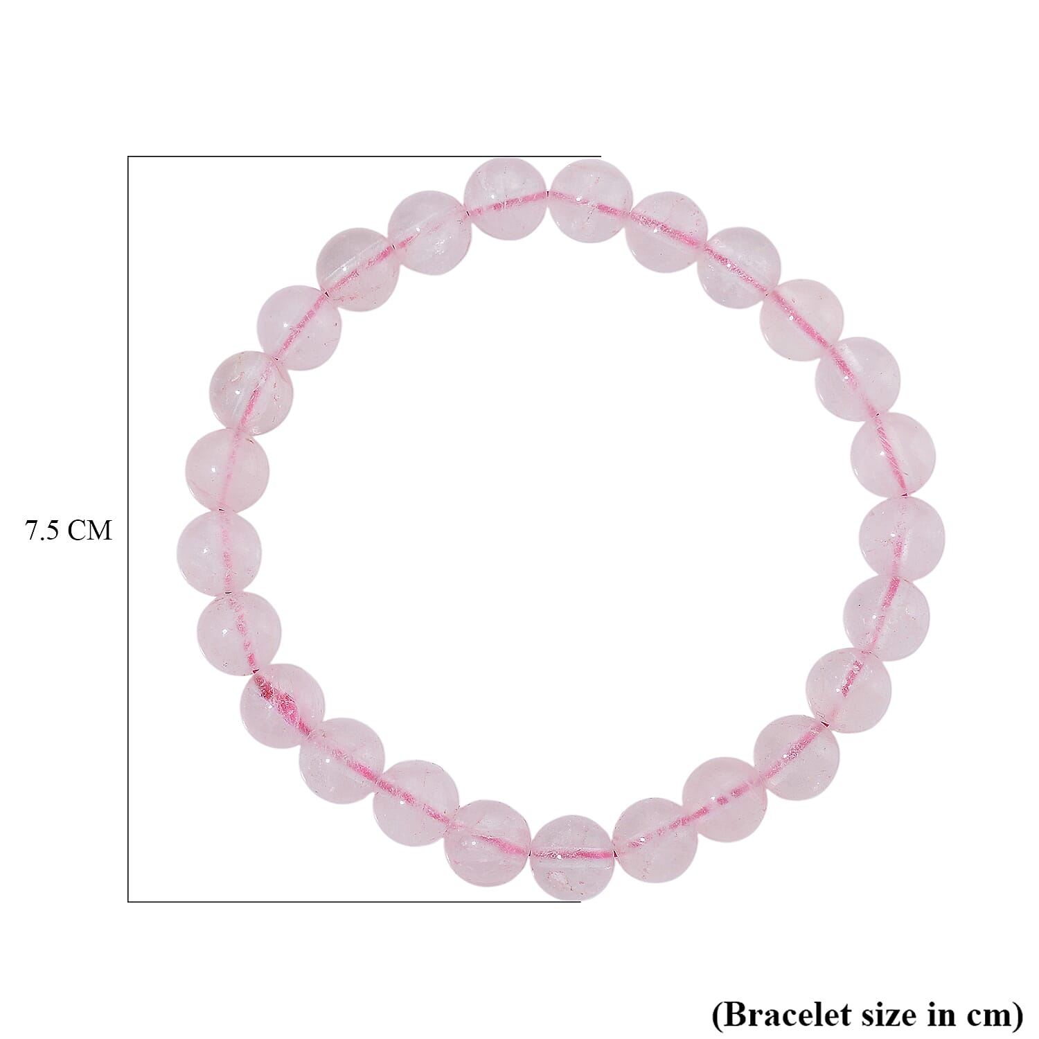 Natural Rose Quartz Set Of Sphere With Stand &amp; Bracelet (Size 7.5 Strechable) 736.00 Ct. 4403896 7
