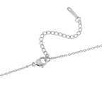 2 Piece Set -  Simulated Mystic White Austrian Crystal & White Austrian Crystal Heart Necklace (Size 20-2) and Earrings