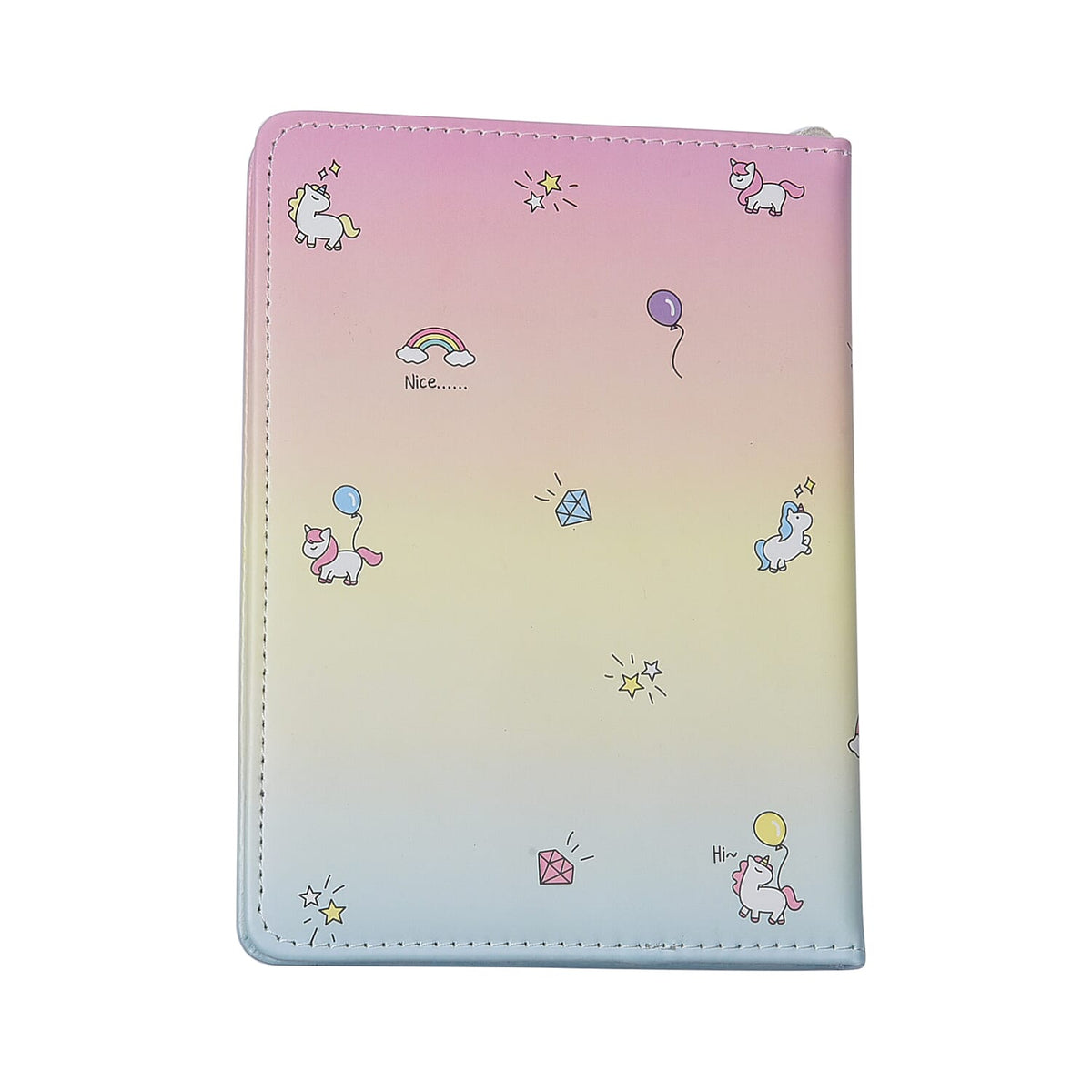 2 Piece Set - Squishy Toy Unicorn Notebook and Pen - Pink, Yellow and Blue 6717286 4