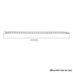 2 Piece Set -  White Austrian Crystal Bracelet (Size 7.5 with Bracelet Buddy)