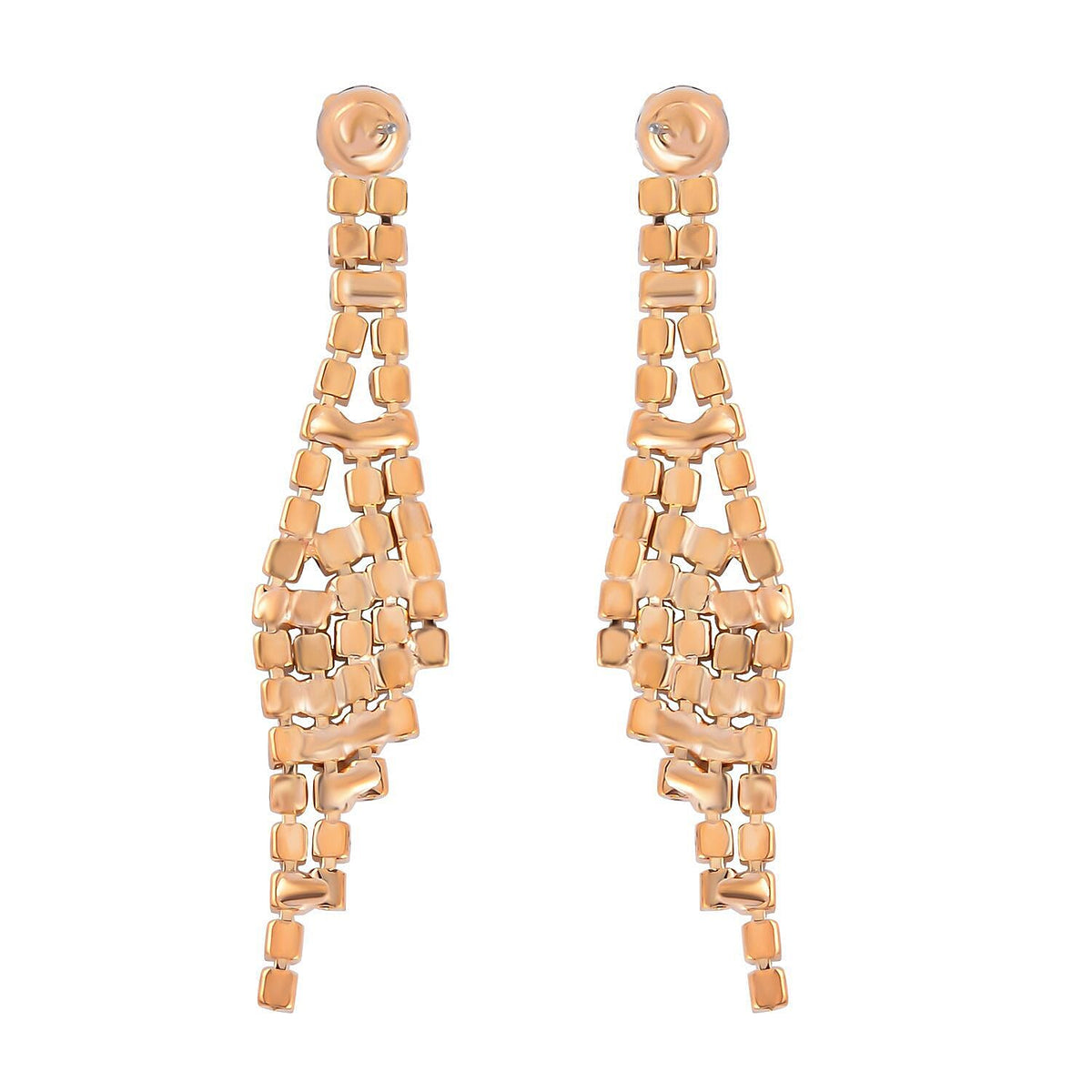 2 Piece Set - Austrian White Crystal Necklace (Size 20-2 inch Ext.) and Earrings in Gold Tone 4218932 8