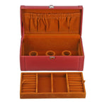 2 Tier Jewellery Box for Multiple Storage Options - Maroon