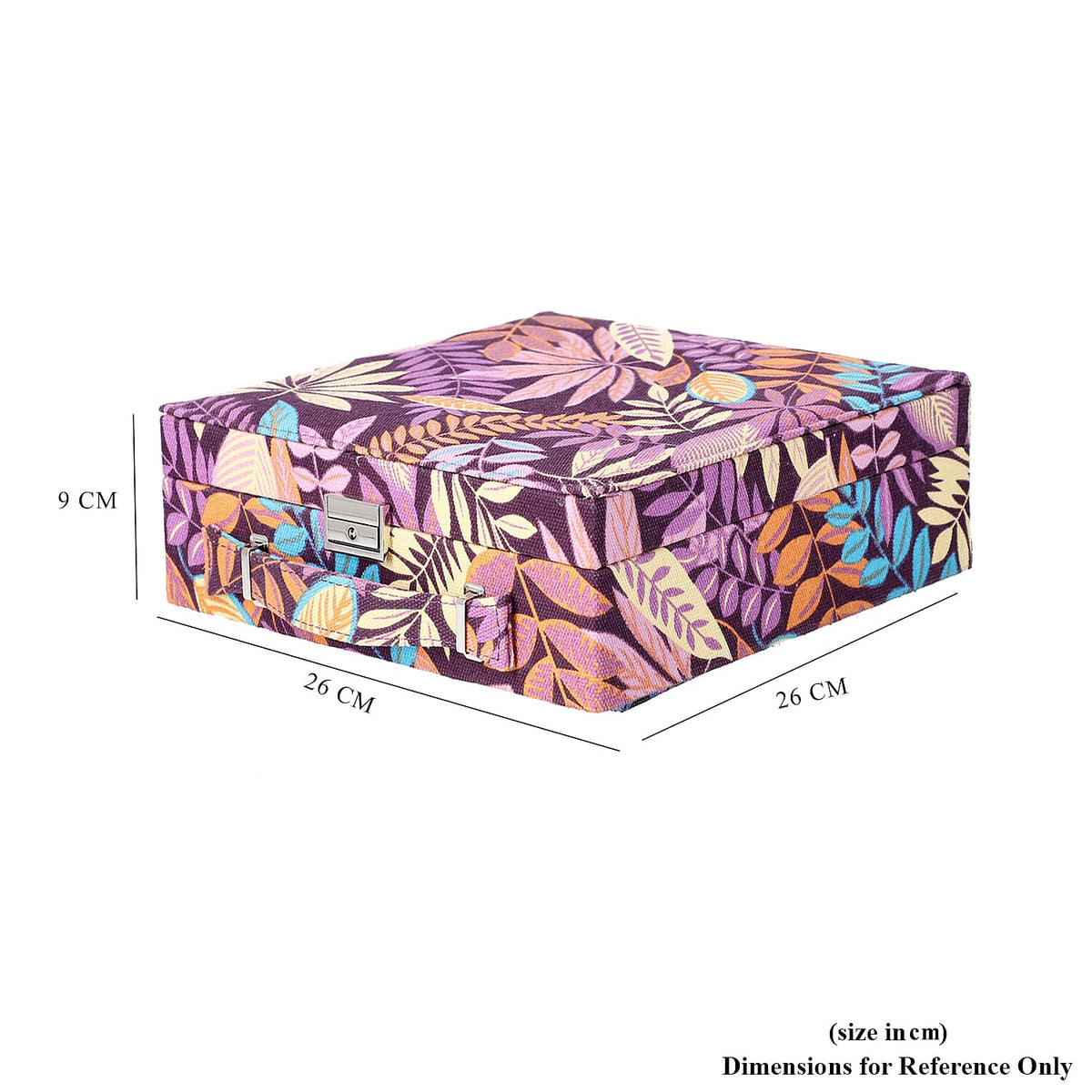 2 Tier Jewellery Box with Lock and Key- Tropical Design 6020934 6