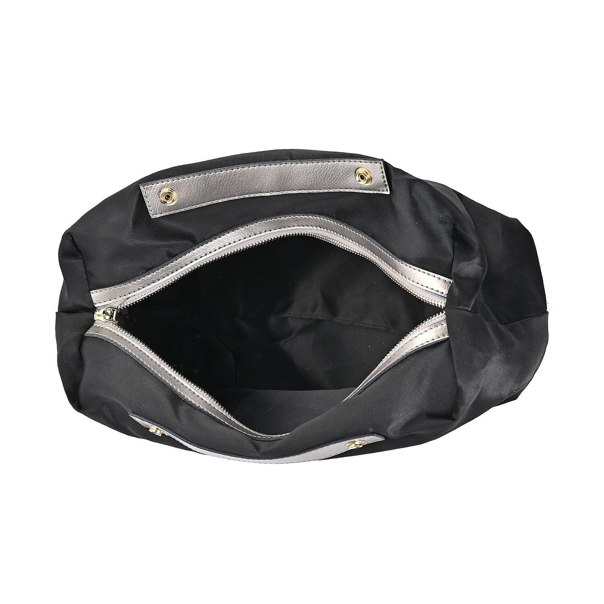 Hong Kong Closeout Genuine Leather 2- in-1 Tote Bag with Detachable Zipped Lining - Metallic Silver 7603831 13