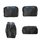 Hong Kong Closeout Genuine Leather 2- in-1 Tote Bag with Detachable Zipped Lining - Metallic Blue